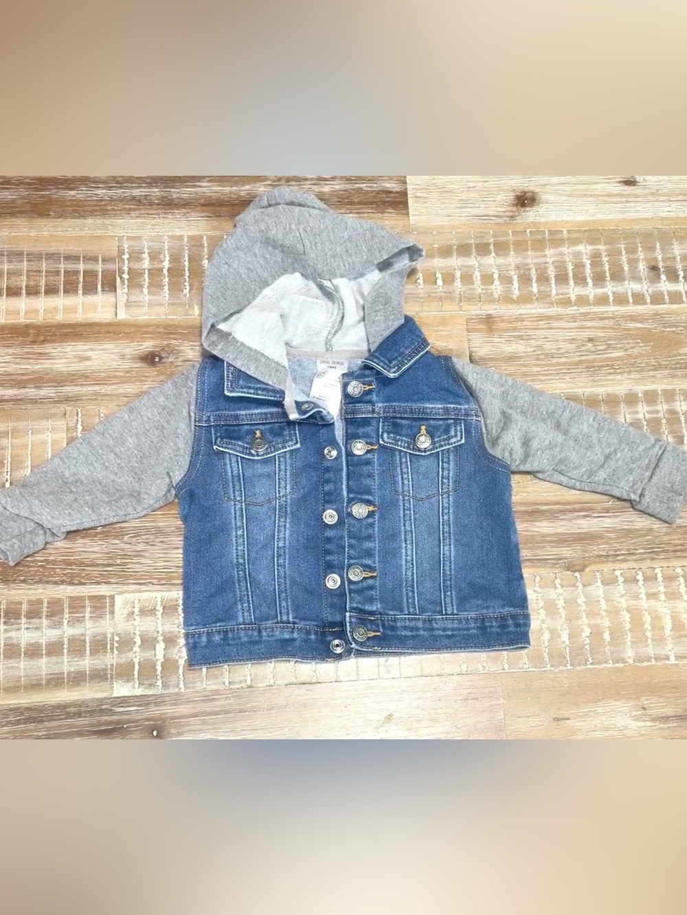 Okie Dokie Jean Hoodie Jacket Toddler 18m